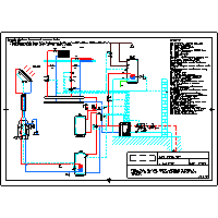 Dimplex - Gruntowe pompy ciepła SI(H) - 01 016 SI(H) system biwalentny ( kolektory słoneczne do c.o, c.w.u), 2 obiegi grzewcze, c.w.u dwg