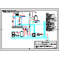 Dimplex - Ground source heat pumps SI (H) - 01 012 SI (H) bivalent system (boiler stałopalny), 2 heating circuits, c.w.u, dwg