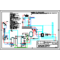 Dimplex - Ground source heat pumps SI (H) - 01 019 SI (H) system bivalent, 1 heating circuit, c.w.u (preliminary and basic), 2 heating circuit, solar collectors for c.w.u dwg