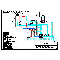 Dimplex - Gruntowe pompy ciepła SI(H) - 01 006 SI(H) system monowalentny, 2 obiegi grzewcze, c.w.u, chłodzenie pasywne dwg