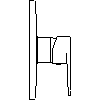 INVENA - The concealed MERIDA BP-92-K01 - Side view dwg