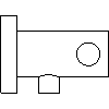 INVENA - The concealed connection angled SC-P1-002 - Side view dwg