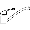 INVENA S.A. - Bateria umywalkowa INIS BU-84-K01 - widok z boku dwg