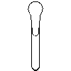 INVENA S.A. - Bateria umywalkowa INIS BU-84-K01 - widok z góry dwg