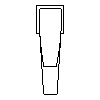 INVENA S.A. - Bateria umywalkowa MARMO BU-72-001 - widok z góry dwg