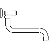 INVENA - Faucet MODENA BC-12-FOS - Side view dwg