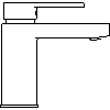 INVENA - Faucet ROLAND BU-92-001 - Side view dwg