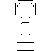 INVENA - Faucet UNIQA BU-77-001 - Plan view dwg