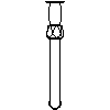 INVENA S.A. - Bateria umywalkowa MODENA BU-63-F5S - widok z góry dwg