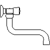 INVENA - Faucet MODENA BC-11-FOS - Side view dwg