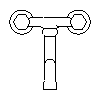 INVENA - Faucet MODENA BC-11-FOS - Front view dwg