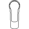 INVENA S.A. - Bateria umywalkowa VERSO BU-82-001 - widok z góry dwg