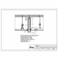 Saint-Gobain Rigips Austria GesmbH  - Call 5.16.00 upper ceiling of the monolithic partition walls of plasterboard - 5.16.10 The combination of sliding roof fully. The combination of the ceiling partition wall dwg