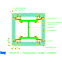 Knauf Gips KG - Installation of steel structures K253 - K253-UK-H2_Przekrój_poziomy 2 _-_-_-_ layers z_konstrukcją dwg