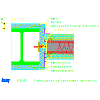 KNAUF SP.zo.o.	 - Zabudowa konstrukcji stalowych K253 - K253-S2_Przekrój_poziomy_-_połączenie_ze_ścianą_bez_konstrukcji dwg