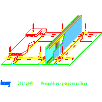 KNAUF SP.zo.o.	 - Element wbudowany w sufit D161 - D161de-P1_Perspektywa_-_przepona_sufitowa dwg