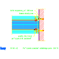 Knauf Gips KG - Wall bulletproof W161 - W161-A2_Połączenie_ze_ścianą_ostatniego_pola _-_ CW_75 dwg