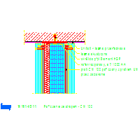 KNAUF SP.zo.o.	 - Ściana kuloodporna W161 - W161-VO11_Połączenie_ze_stropem_-_CW_100 dwg