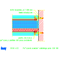 KNAUF SP.zo.o.	 - Ściana kuloodporna W161 - W161-A12_Połączenie_ze_ścianą_ostatniego_pola_-_CW_100 dwg