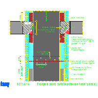 Knauf Gips KG - Installation duct K271 - K271-L14_Przejście_przez_sufit_2warstwoa_kanał_pionowy dwg