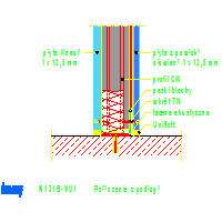 Knauf Gips KG - The system protects against radiation wall K131 - K131B-VU1_Połączenie_z_podłogą dwg