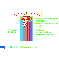 KNAUF SP.zo.o.	 - System chroniący przed promieniowaniem ŚcianaK131 - K131B-VO1_Połączenie_ze_stropem dwg