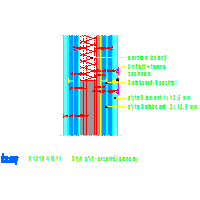 KNAUF SP.zo.o.	 - System chroniący przed promieniowaniem Ściana K131 Safeboard - K131S-VM11_Styk_płyt_-_przekrój_pionowy dwg