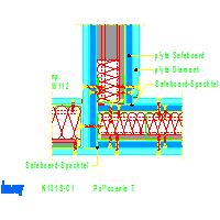 Knauf Gips KG - The radiation protection wall K131 Safeboard - K131S-C1_Połączenie_T dwg