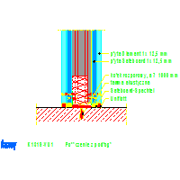 KNAUF SP.zo.o.	 - System chroniący przed promieniowaniem Ściana K131 Safeboard - K131S-VU1_Połączenie_z_podłogą dwg