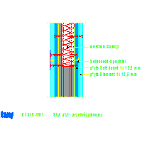 Knauf Gips KG - The radiation protection wall K131 Safeboard - K131S-VM1_Styk_płyt _-_ przekrój_pionowy dwg