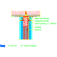 KNAUF SP.zo.o.	 - System chroniący przed promieniowaniem Ściana K131 Safeboard - K131S-VO1_Połączenie_ze_stropem dwg