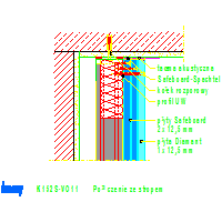 Knauf Gips KG - The system protects against radiation prewall K152 - K152S-VO11_Połączenie_ze_stropem dwg