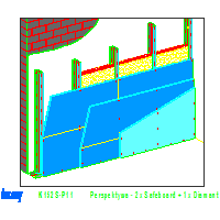 Knauf Gips KG - The system protects against radiation prewall K152 - K152S-P11_Perspektywa _-_ _ + _ 2x_Safeboard 1x_Diamant dwg