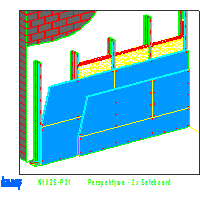 Knauf Gips KG - The system protects against radiation prewall K152 - K152S-P21_Perspektywa _-_ 2x_Safeboard dwg