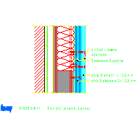 Knauf Gips KG - The system protects against radiation prewall K152 - K152S-VM11_Styk_płyt_przekrój_pionowy dwg