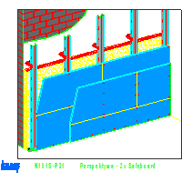 Knauf Gips KG - The system protects against radiation prewall K151 Safeboard - K151S-P21_Perspektywa _-_ 2x_Safeboard dwg