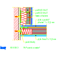 KNAUF SP.zo.o.	 - System chroniący przed promieniowaniem Przedścianka K151 - K151B-C1_Połączenie_ze_ścianą dwg