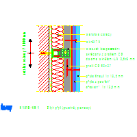 Knauf Gips KG - The system protects against radiation prewall K151 - K151B-VM1_Styk_płyt_przekrój_pionowy dwg