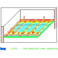 KNAUF SP.zo.o.	 - System chroniący przed promieniowaniem Sufit K112 Safeboard - K112S-0_Persp_profile_główne_nośne_-_podwieszenie dwg