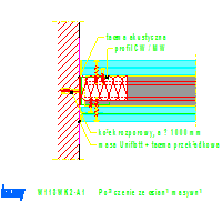 KNAUF SP.zo.o.	 - Ściana bezpieczeństwa W118 WK2 - W118WK2-A1_Połączenie_ze_ścianą_masywną dwg