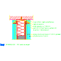 KNAUF SP.zo.o.	 - Ściana bezpieczeństwa W118 WK3 - W118WK3-VO1_Połączenie ze stropem dwg