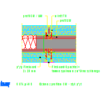 Knauf Gips KG - The room is in the room CUBO K375 - K375de-H8_Ściana_z_profilem_CW _-_ styk_płyt dwg