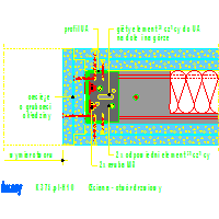 KNAUF SP.zo.o.	 - Pomieszczenie w pomieszczeniu CUBO K375 - K375de-H10_Ściana_-_otwór_drzwiowy dwg