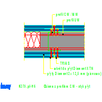 KNAUF SP.zo.o.	 - Pomieszczenie w pomieszczeniu CUBO K375 - K375de-H6_Ściana_z_profilem_CW_-_styk_płyt dwg