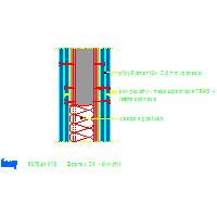 Knauf Gips KG - The room is in the room CUBO K375 - K375de-V19_Ściana_z_CW _-_ styk_płyt dwg