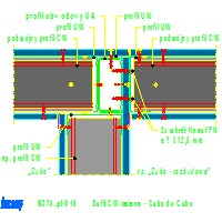 Knauf Gips KG - The room is in the room CUBO K375 - K375de-V16_Sufit_CW_ściana _-_ Cubo_do_Cubo dwg