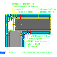 KNAUF SP.zo.o.	 - Pomieszczenie w pomieszczeniu CUBO K375 - K375de-V5_Sufit_z_profilem_CW_-_połączenie_ze_ścianą dwg