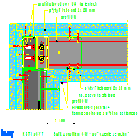 KNAUF SP.zo.o.	 - Pomieszczenie w pomieszczeniu CUBO K375 - K375de-V7_Sufit_z_profilem_CW_-_połączenie_ze_ścianą dwg