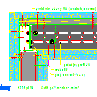 KNAUF SP.zo.o.	 - Pomieszczenie w pomieszczeniu CUBO K376 - K376de-V4_Sufit_-_Połączenie_ze_ścianą dwg