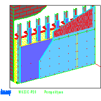 KNAUF SP.zo.o.	 - Suchy tynk i przedścianka W623C - w623c-p20_Perspektywa dwg